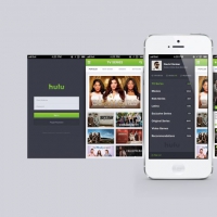 Hulu iPhone App reDesign Free PSD