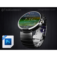 Android Wear - Wearable Mockup (Free PSD)