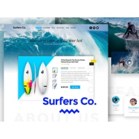 Surfers Co. – A Bootstrap-Ready PSD