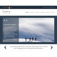 Classical Free PSD Website Template
