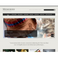 Memories Free PSD Website Template
