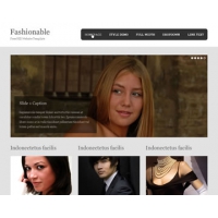 Fashionable Free PSD Website Template