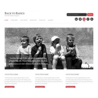 Back To Basics Free PSD Website Template