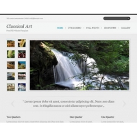 Classical Art Free PSD Website Template