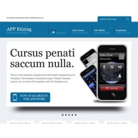 APP Etizing Free PSD Website Template