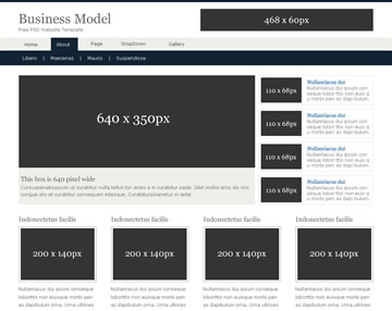 Business Model Free PSD Website Template