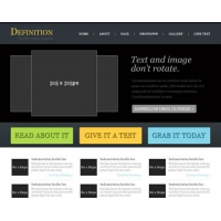 Definition Free PSD Website Template