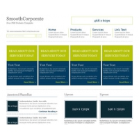 SmoothCorporate Free PSD Website Template