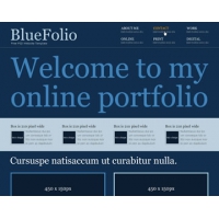 BlueFolio Free PSD Website Template