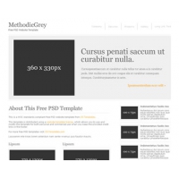 MethodicGrey Free PSD Website Template