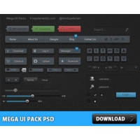 Mega UI Pack PSD 