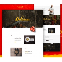 Restaurant and Cafe Website Template Free