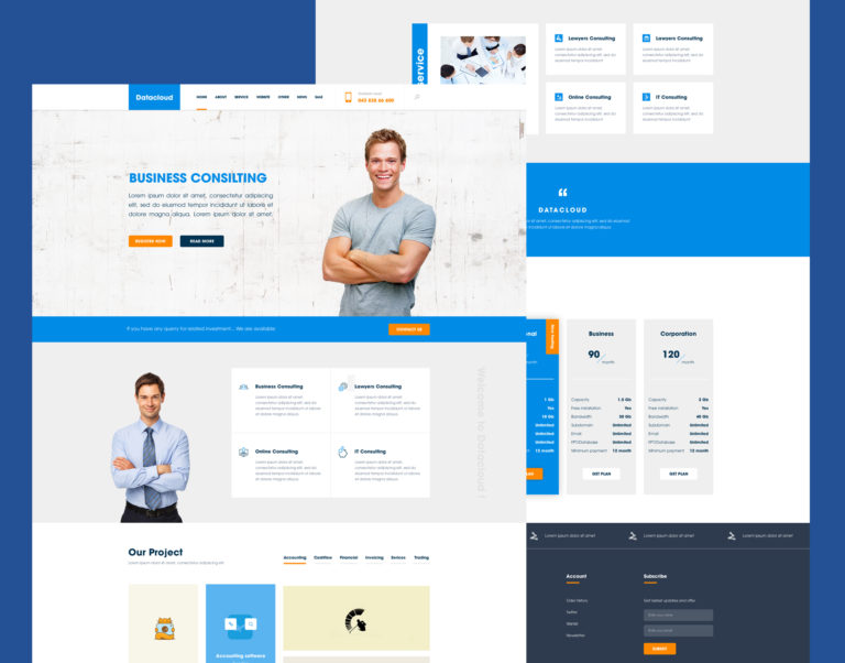 Business Consulting Website Template Free