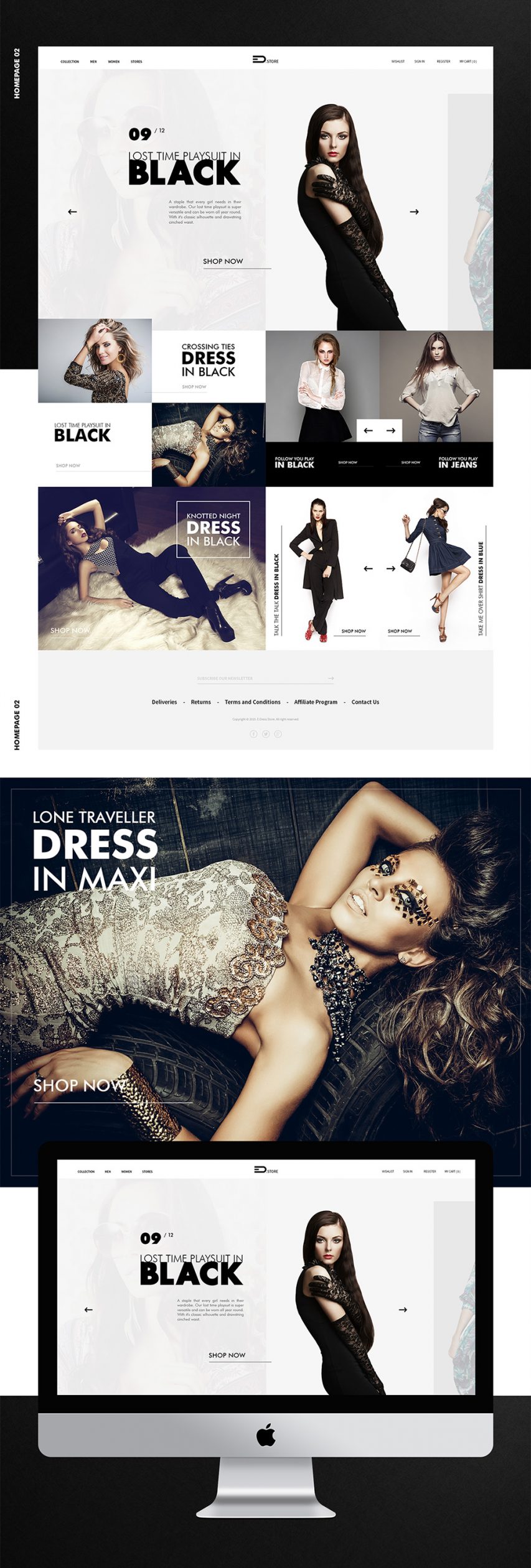 Elegant Fashion Store Website Template Free