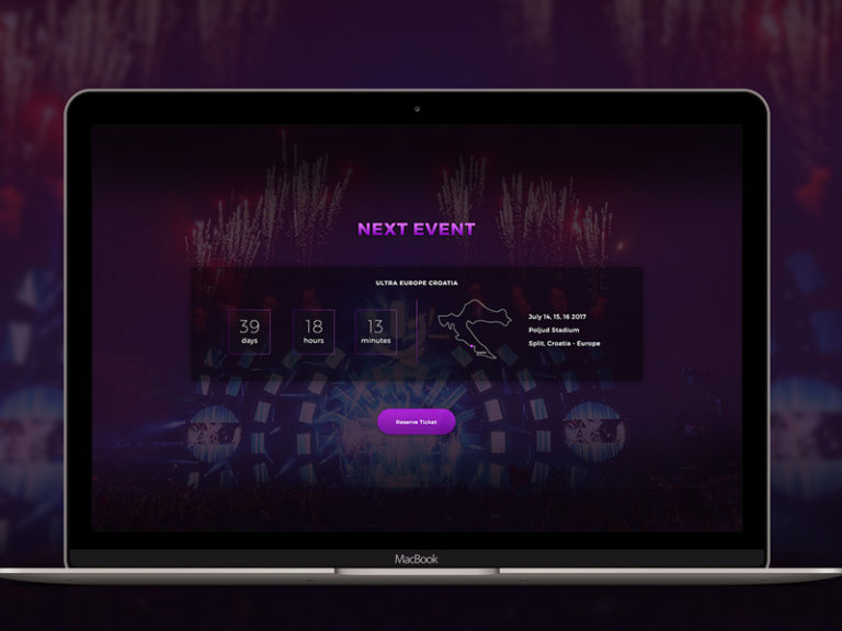 Event Countdown Web Template Free