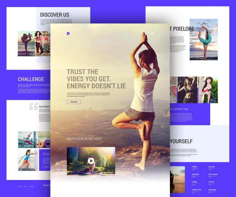 Yoga And Fitness Center Website Template Free