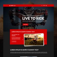 Bikers Club Website Free PSD Template