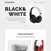 Minimalistic Product Landing Page Template Free 