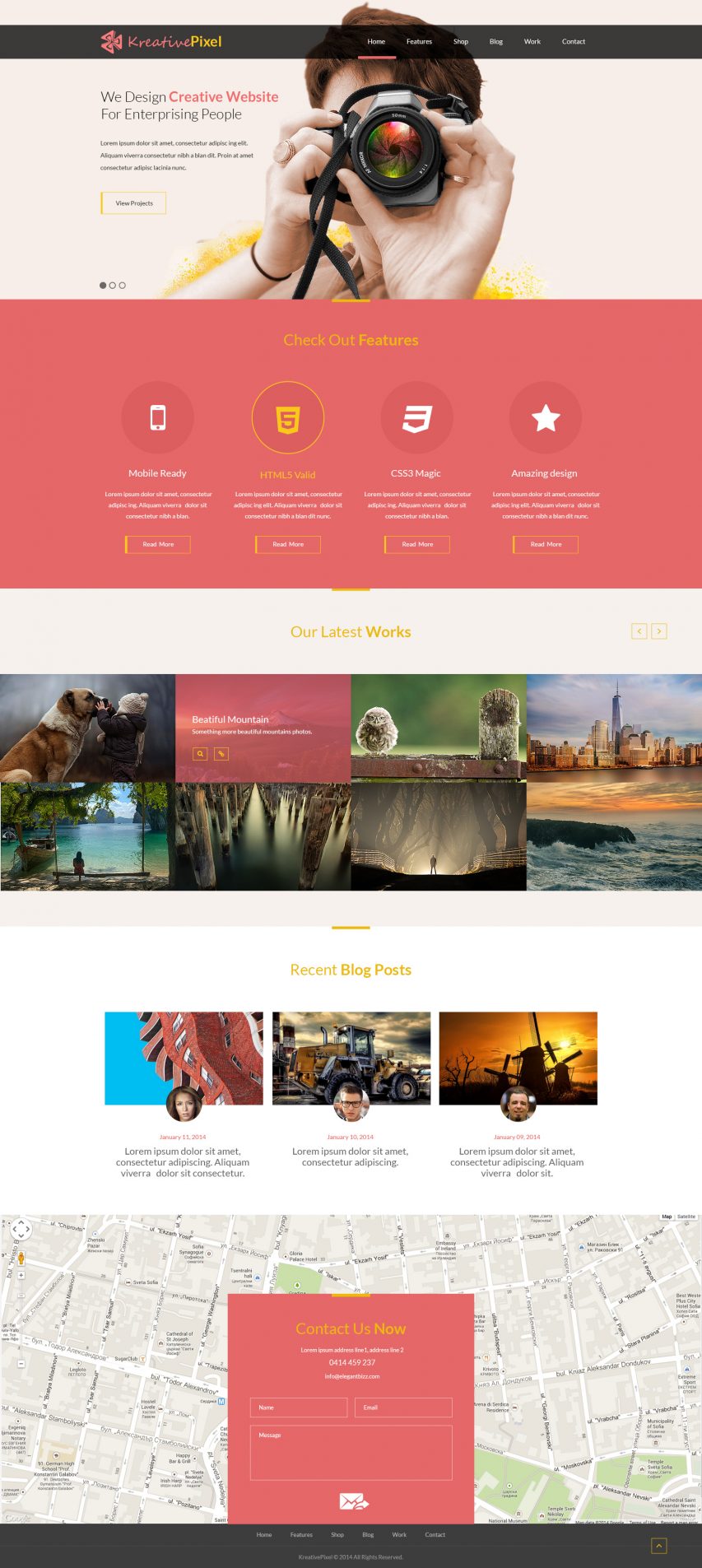 Creative Website Design Template Pafpic