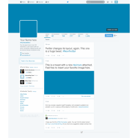 Twitter 2014 GUI New Profile Design