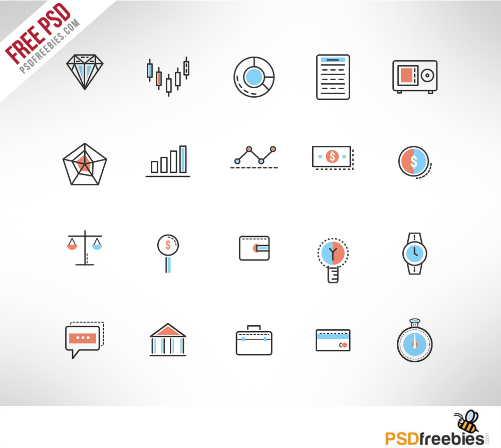 Investment Doodle Icon Set Free