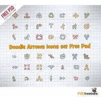 Doodle Arrows Icons set Free