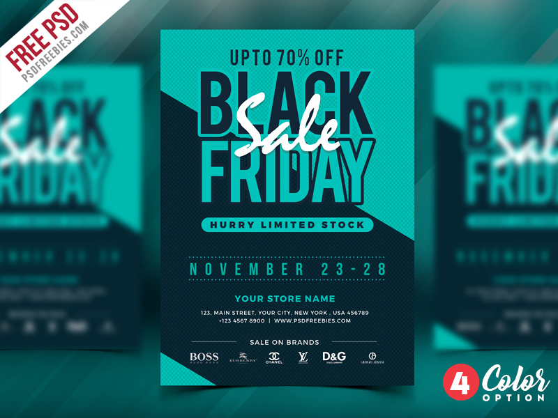 Free Black Friday Sale Flyer PSD