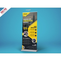 Corporate Roll Up Banner Free PSD