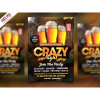 Free Club Party Flyer PSD Template