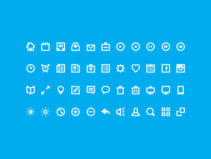 44 Simple Icons