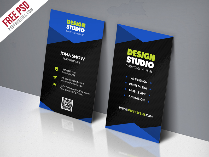 Design Studio Business Card Template Free PSD