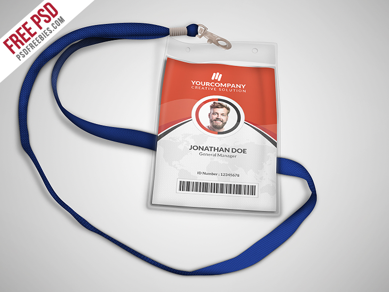 Multipurpose Office ID Card Template PSD