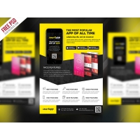Mobile App Promotion Flyer Template PSD