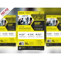 Corporate Business Promotional Flyer PSD Template
