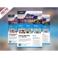 Clean Real Estate Flyer Template PSD
