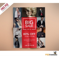 Fashion Retail Sales Flyers Free PSD Template