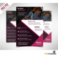 Clean and Professional Business Flyer Free PSD