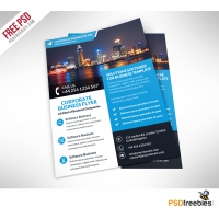Corporate Business Flyer Free PSD Template