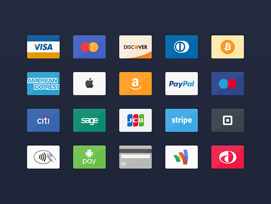 Credit Card Icons PSD