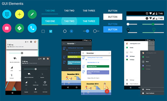 Android Material Design UI Kit