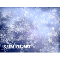 Christmas Blue Background With Snowflakes