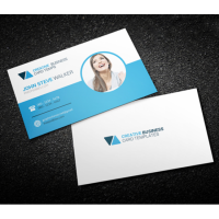 Bold Business Card Template With Carbon Fiber Background