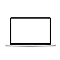 Laptop Template With Blank Screen