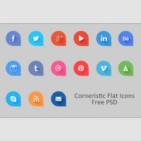 Corneristic Flat Icons