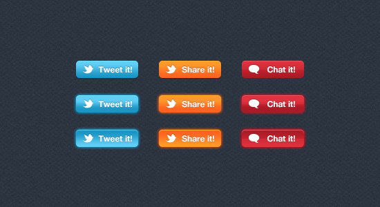 Social Buttons By Visualcake