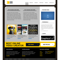 Product Website PSD Template By Rafi