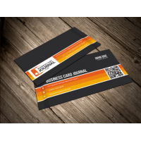 Business Card Template With Carbon Fiber Background