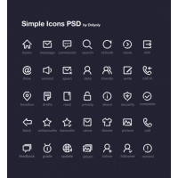 Simple Icon Set By OnlyOly