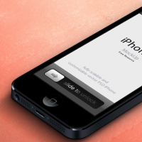 3D View IPhone 5 Psd Vector Mockup