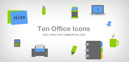 10 Office Icons Part 1